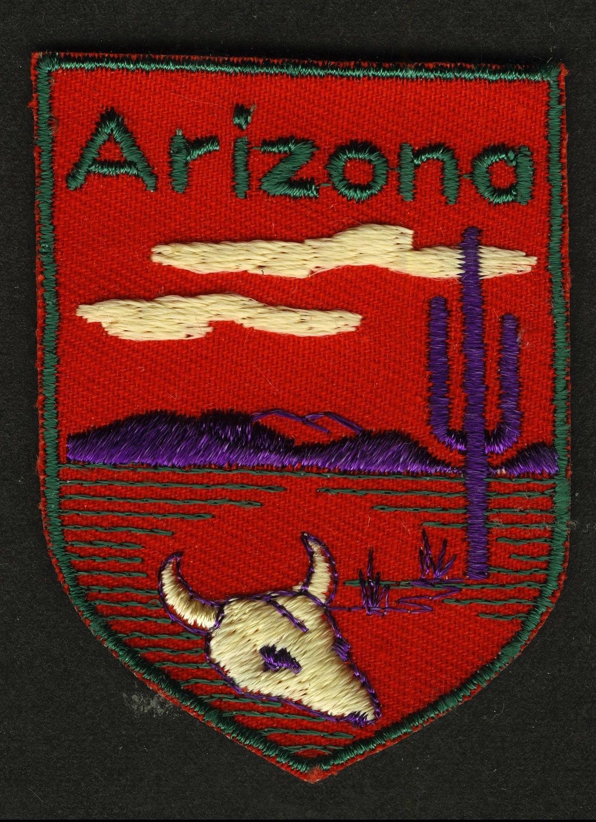 Primary image for VINTAGE ARIZONA EMBROIDERED CLOTH SOUVENIR TRAVEL PATCH