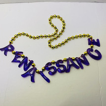 Mardi Gras Bead Necklace Renaissance In Purple New Orleans Louisiana 19 ... - $21.78