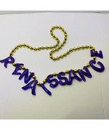 Mardi Gras Bead Necklace Renaissance In Purple New Orleans Louisiana 19 ... - £17.02 GBP