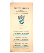Vtg 1935 Munich Germany Festival Brochure Mozart Strauss Wagner Play Sch... - $150.00