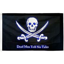 Pirate Flag 2x3 Dead Men Tell No Tales Ship Banner Jolly Roger Swords 2x... - $8.99