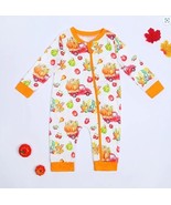 NEW Boutique Halloween Pumpkin Truck Toddler Girls Boys Romper Pajamas S... - $11.99