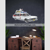 Ghostbusters Ecto-1 Cadillac Famous Car Wall Sticker - £19.12 GBP+