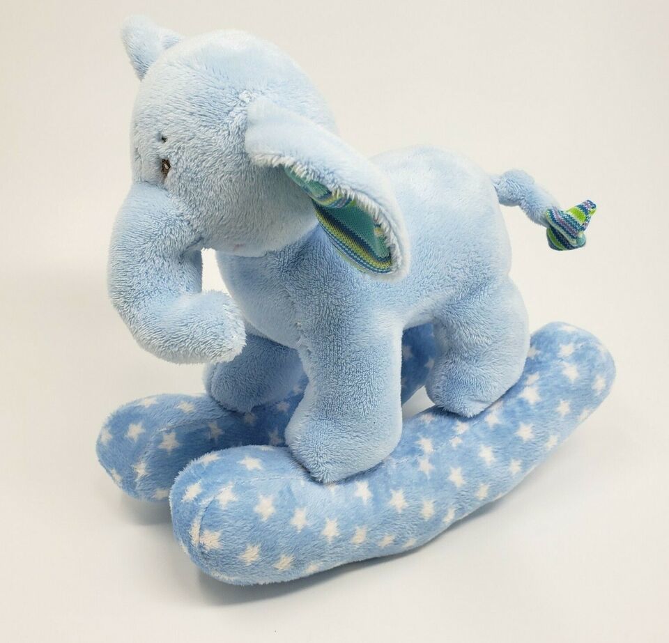 BABIES R US BLUE ROCKING HORSE CHIME RATTLE 2012 STUFFED ANIMAL PLUSH TOY LOVEY Item image 4