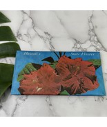 Hawaii Vintage 80s Bifold Envelope Wallet Souvenir Floral Print Pictures - €16,98 EUR