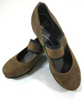 DANSKO Mary Jane Strap Slip On Shoe Brown Suede Womens 37 US 6.5-7	 - £26.48 GBP