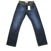 Paper Denim &amp; Cloth Slim Straight Jeans Gaige Dark Blue Wash DJ9J3WR7SLP... - $29.69