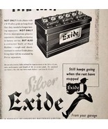 1954 Exide Chloride Battery Import Advertisement Autocar Automobilia DWPP9 - $34.17 CAD