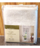 Mainstays One Window Panel with Attached Valance 56&quot; x 84&quot; Ivory Layton ... - €21,49 EUR
