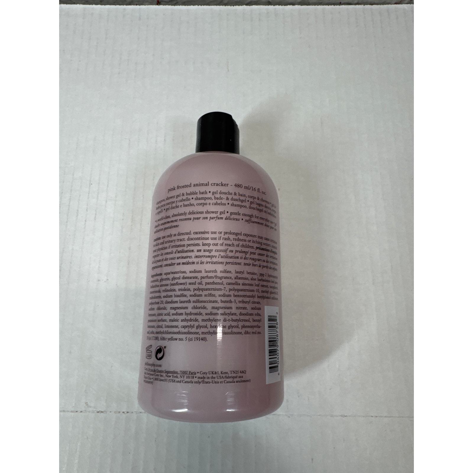 Philosophy Pink Frosted Animal Cracker Shampoo Shower Gel Bubble Bath 16 oz Item image 2