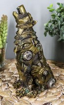 Ebros Denizen Of Twilight Steampunk Wolf Howling Statue 6&quot; Tall Lycan We... - $29.99