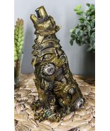 Ebros Denizen Of Twilight Steampunk Wolf Howling Statue 6&quot; Tall Lycan We... - $40.99 CAD
