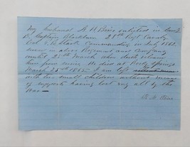 Civil War Confederate Letter A.H.Brice Co.D 28th Regt. Calvary~ Rocky Springs,MS - £126.36 GBP