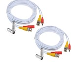 2-Pack 25Ft Hd Video Power Security Camera Cables Pre-Made All-In-One Ex... - $28.49