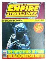 Vintage Star Wars The Empire Strikes Back Official Poster Monthly #3 Yoda EX - £23.58 GBP