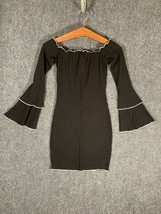 Windsor Black Stretchy Dress Small S Womens Long Sleeve Regular Fit Casu... - £11.39 GBP