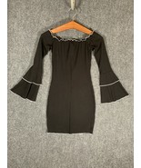 Windsor Black Stretchy Dress Small S Womens Long Sleeve Regular Fit Casu... - £11.36 GBP