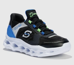 S Sport By Skechers Kids&#39; Boys Blue Black Silver Thad Step-Ins Sneakers ... - $19.99