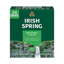 Irish Spring Bar Soap for Men, Original Clean, Smell Fresh and Clean for 12 Hour - £55.41 GBP