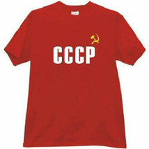 Russe T-Shirt Cccp (USSR) Soviet Marteau Et Faucille XL - £21.52 GBP