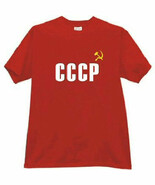 Russe T-Shirt Cccp (USSR) Soviet Marteau Et Faucille XL - $37.22 CAD