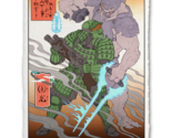 Halo 1 2 3 Master Chief Japanese Edo Style Giclee Poster Print Art 12x17... - £60.24 GBP