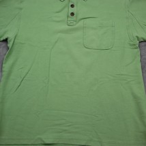 Duluth Trading Co Shirt Mens Medium M Green Polo Cotton Casual Dress Office Work - £14.94 GBP
