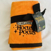 Disney Bath Kitchen Hand Towel Hocus Pocus Orange and Black Halloween 2 Pack - £18.18 GBP