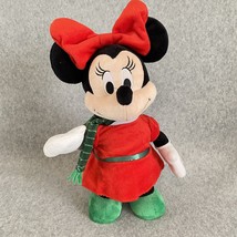 Disney Animated Plush Minnie Mouse Dances to Jingle Bells 13 Tall - £17.84 GBP
