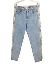 JORDACHE HERITAGE WOMENS SIZE 29 HIGH RISE LOGO BLUE JEANS - €34,28 EUR