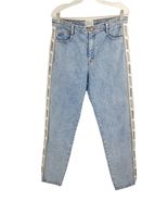 JORDACHE HERITAGE WOMENS SIZE 29 HIGH RISE LOGO BLUE JEANS - €34,28 EUR