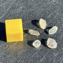 5 Genuine Herkimer Diamond Quartz Crystals - High-Quality Specimens | Natural - £7.40 GBP