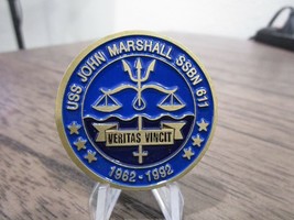 USN USS John Marshall SSBN 611 Colin Powell Quote Challenge Coin #618K - £19.45 GBP