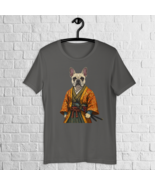 Samurai French Bulldog Shirt, Japanese Stylish Shirt, Cute Frenchie Dog ... - $23.50+