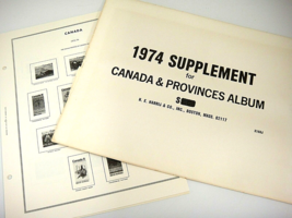 Harris 1974 Canada &amp; Provinces Stamp Album Supplement X160J NOS - £3.68 GBP
