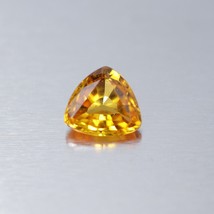 0.55ct Natural Yellow Ceylon Sapphire Loose Gemstone Trillion Cut 5mm - £27.97 GBP
