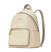 New Kate Spade Leila Pebbled Leather Mini Dome Backpack Light Sand with ... - £89.53 GBP