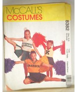 McCall&#39;s Cheerleader Costume Pattern 8382 Girls Ex Small 3 4 Pom Pom Ski... - $13.80 CAD