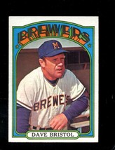 1972 Topps #602 Dave Bristol Vgex Brewers Mg Nicely Centered *X80603 - £4.71 GBP