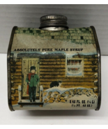 Vtg New Hampshire Log Cabin Country Tin Maple Syrup  Advertising 1984 Ve... - $13.57 CAD