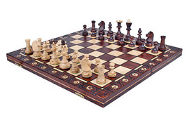 STUNNING SENATOR WOODEN CHESS SET - Hand crafted board and pieces - Grea... - £64.67 GBP