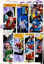 1981 Colan Captain America Annual Original Marvel Comics color guide art page 23 - $114.95