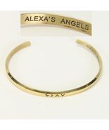 Alexa&#39;s Angels Bracelet Gold Tone 2.4&quot; W x 2.1&quot; H x .15&quot; Thick - €12,61 EUR