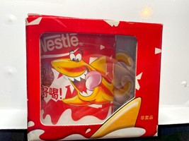 Nestle Crispy Shark Chocolate Coffee Mug Rare China Advertising in Box 2002 - $25.53