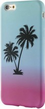 NEW Dynex iPhone 6/6s Palm Trees BLUE/PINK Cell Phone Case Soft Shell DX... - £4.45 GBP