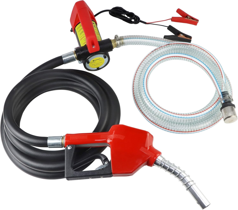 12V Fuel Transfer Pump, Diesel Transfer Pump with Nozzle Hose for Diesel... - $159.32