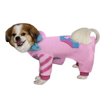 JoJo Siwa Pet Costume Dog Cat Medium Pink Hooded Jumpsuit Hair Bow Nicke... - £8.66 GBP