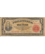 Philippines  1  Peso  Series of 1936  Circulated Banknote #112 - $14.84