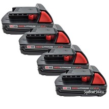 Milwaukee 48-11-1820 REDLITHIUM M18 2.0 Compact Battery Pack (4 Pack) - £112.15 GBP