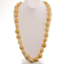 Hawaiian Lei Necklace of Blonde Kukui Nuts - £12.12 GBP